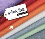 RESTSTÜCK 0,90m !!! - Bio Jacquard Jersey - Mini Check Knit - melone/brucciato - Check Point - Hamburger Liebe